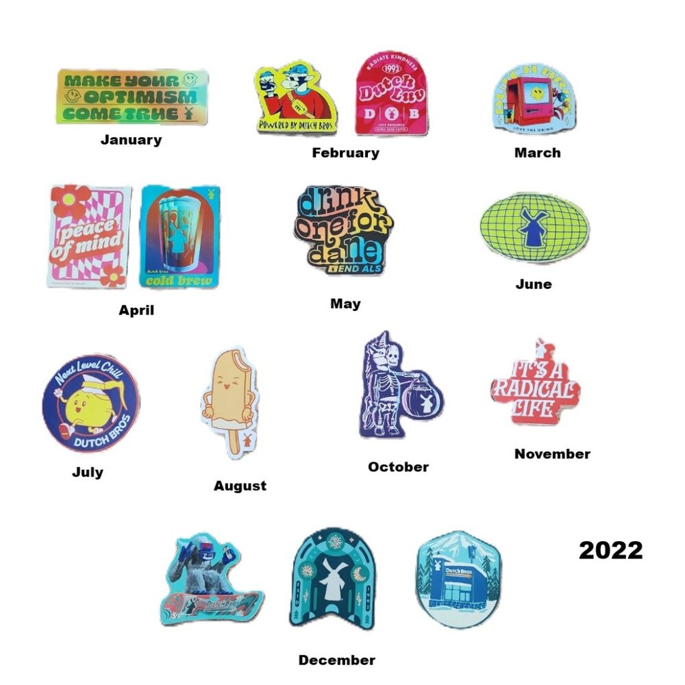 Dutch Bros 2022 Sticker Set - Picture 3 of 3